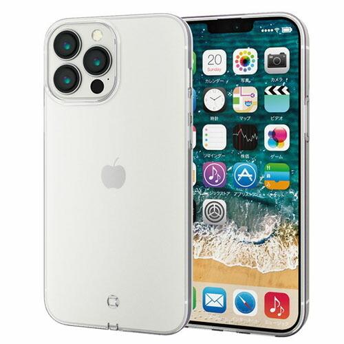 エレコム ELECOM iPhone 13 Pro Max ケース カバー TPU ストラップホール...