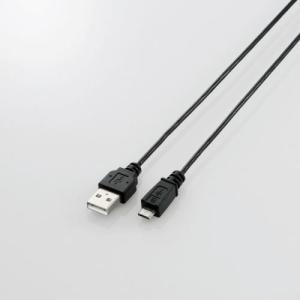 USBケーブル USB2.0ケーブル A-microBタイプ スリム 1m ブラック エレコム ELECOM U2C-AMBX10BK 送料無料｜msmart