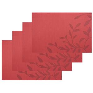 ランチョンマット フラワー 同色4枚セット 花...の詳細画像5