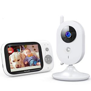Victure ベビーモニター 遠隔監視 双方向音声通信 カメラ 見守りカメラ 暗視機能付き 子守唄内蔵 多機能付き 3・・・