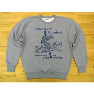 U.S. MARINE CORPS 杢グレー 9.7oz トレーナー スウェット 紺色