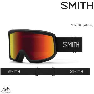 スミス スノーゴーグル フロンティア ブラック SMITH Frontier Black Red Sol-X Mirror  010270130｜msp-net