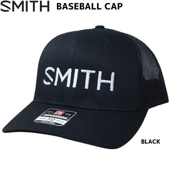 スミス メッシュキャップ ブラック SMITH BASEBALL CAP BLACK