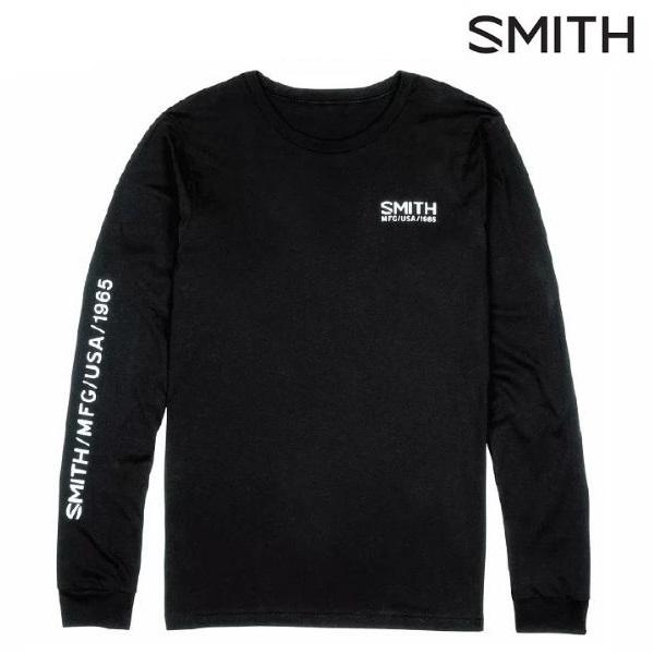 スミス ロングＴシャツ ブラック 長袖 ロンＴ SMITH ISSUE LONG SLEEVE BL...