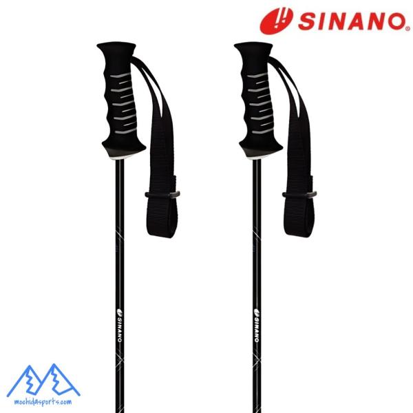 シナノ ストック カーボン製 スキーポール SINANO HYSTREAM BK+BLE ハイストリ...
