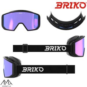 ブリコ スキーゴーグル ボルケーノ マスク シャープライト ブラック BRIKO VULCANO MASK SHARP LITE OBBLM2 221218W A20｜msp-net