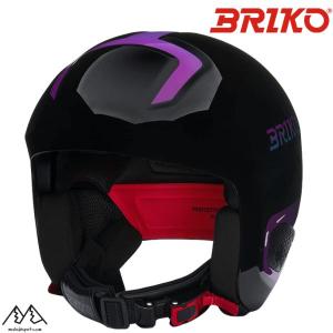ブリコ レーシング ヘルメット ボルケーノ 2.0 シャイニー ブラック バイオレット FIS対応 BRIKO VULCANO 2.0 251138W A09  251138W-A09｜msp-net