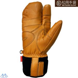 松岡手袋 マツオカ 3本指 スキーグローブ エ...の詳細画像1
