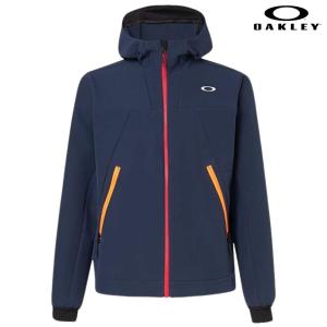 オークリー ソフトシェル ジャケット アウター ネイビー OAKLEY Enhance Soft Shell Jacket 6FB FOGGY BLUE 412854 6FB｜msp-net