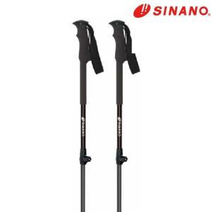 シナノ トレッキングポール ロングトレイル125 ブラック SINANO LONG TRAIL 125  LT-BLACK｜msp-net