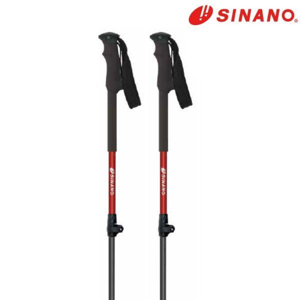 シナノ トレッキングポール ロングトレイル115 レッド SINANO 90-115cm 51029...
