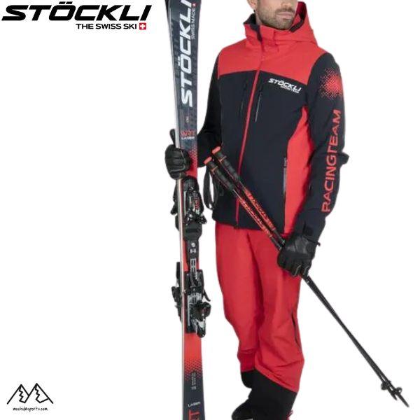 ストックリ スキーウエア WRT ジャケット &amp; パンツ レッドブラック/レッド STOCKLI W...