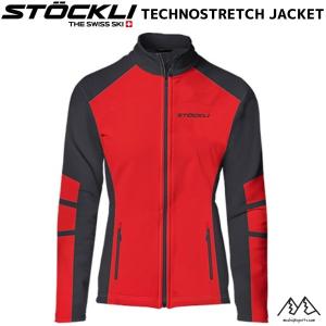 ストックリ テクノストレッチ ジャケット ミドルジャケット ブラック/レッド STOCKLI Techno stretch Jacket BLACK RED  512153058｜msp-net