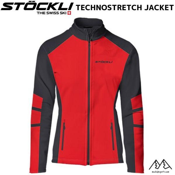 ストックリ テクノストレッチ ジャケット ミドルジャケット ブラック/レッド STOCKLI Tec...