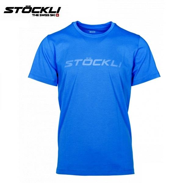 ストックリ スキー コットン Tシャツ ブルー STOCKLI T-SHIRT Azzurroblu...