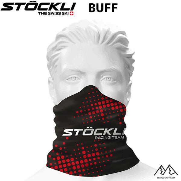 ストックリ ネックチューブ バフ 多機能 バンダナ ブラックレッド STOCKLI BUFF Hea...