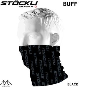 ストックリ ネックチューブ バフ 多機能 バンダナ ブラック STOCKLI BUFF Headwear BLACK  512153254｜msp-net