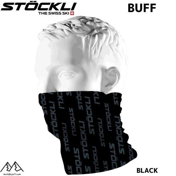 ストックリ ネックチューブ バフ 多機能 バンダナ ブラック STOCKLI BUFF Headwe...