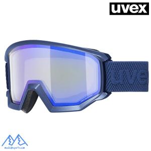 ウベックス スキー ゴーグル UVEX athleticFM NVM アスレティックFM ネイビーマット 眼鏡使用可 ダブルレンズ 5505204330｜msp-net