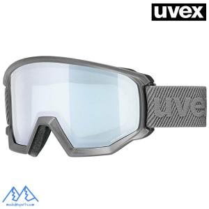 ウベックス スキー ゴーグル グレー UVEX athletic FM アスレティック FM ライノーマット 眼鏡使用可 ダブルレンズ 5505205230｜msp-net