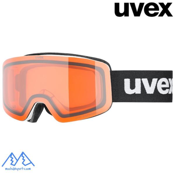 ウベックス ジュニア スキーゴーグル 眼鏡対応 フレームレス ホワイトマット UVEX pwdr L...