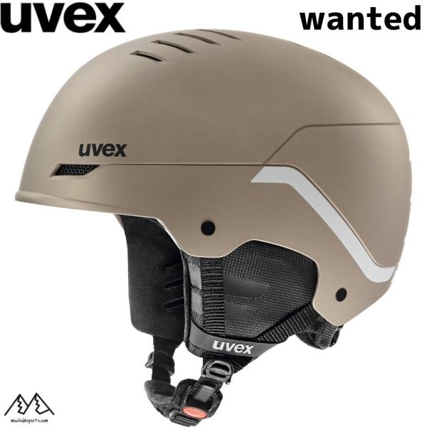 ウベックス スキー ヘルメット UVEX wanted ソフトゴールド シルバーストライプマット 5...