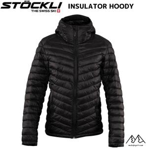ストックリ 中綿入 インシュレーション アウター ジャケット ブラック STOCKLI Insulator Hoody Jacket black PRIMALOFT 589135263｜msp-net
