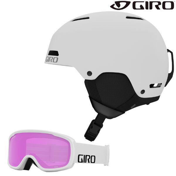 ジロ スキー ヘルメット &amp; ゴーグルセット GIRO LEDGE FS + CRUZ ホワイト W...