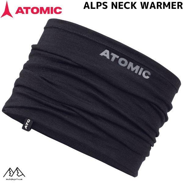 アトミック ネックウォーマー ブラック メリノウール ATOMIC ALPS NECK WARMER...