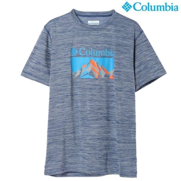 コロンビア Tシャツ ゼロルールズショートスリーブグラフィックシャツ ブルーグレー Columbia...