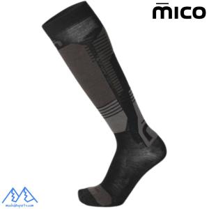 ミコ 112 薄手 スキーソックス メリノウール ライト グレー mico MERINO WOOL LIGHT 112 166 GRAY カタログ外限定カラー CA112-166