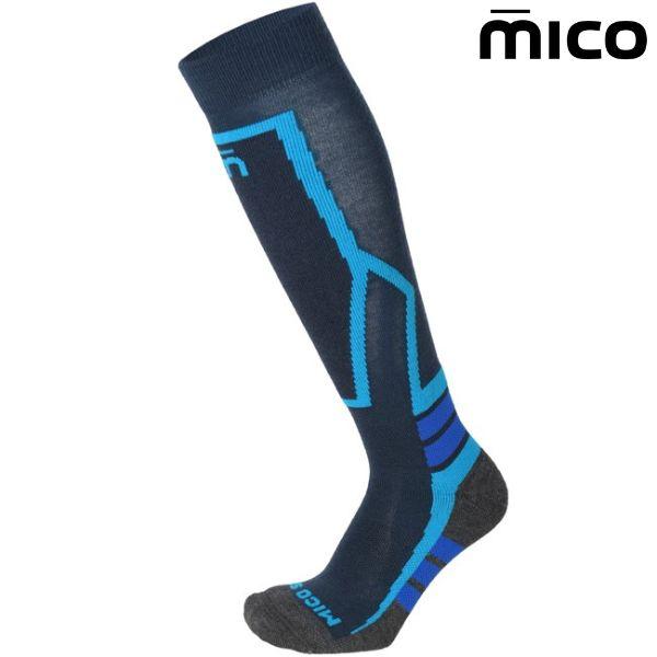 ミコ ジュニア スキーソックス ブルー MICO KIDS PERFORMANCE SKI SOCK...