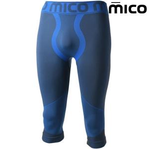 ミコ アンダータイツ セカンドスキン WARM CONTROL ベースレイヤー ブルー mico CM1854 CM1854-047｜msp-net