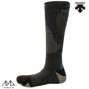 デサント スキーソックス 3Dソックス プラス ブラック