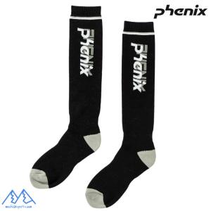 フェニックス スキーソックス ブラック PHENIX Double Phenix Logo Mens Socks  ESM24SO11｜msp-net