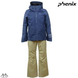 フェニックス レディース スキーウエア ネイビー ベージュ PHENIX ALL DAY SNOW SUITS ESW222P57 NAVY S M L XL｜msp-net