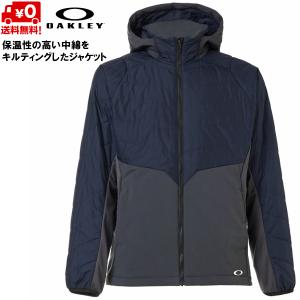 オークリー 中綿入 インシュレーション ジャケット OAKLEY ENHANCE INSULATION HD JKT 10.7 Black Iris FOA401603-6DG｜msp-net