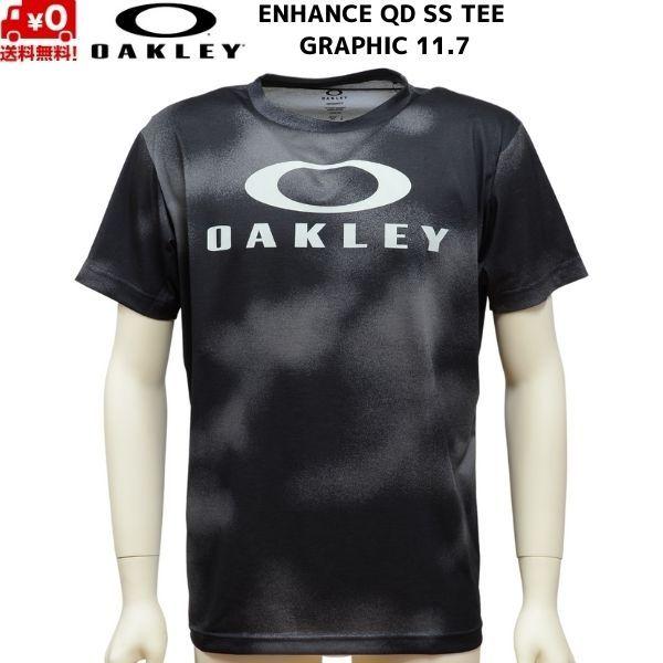 オークリー Tシャツ ブラック プリント OAKLEY ENHANCE QD SS TEE GRAP...