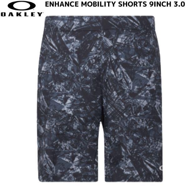 オークリー  ショートパンツ ブラックプリント OAKLEY ENHANCE MOBILITY SH...