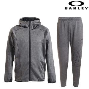 オークリー トレーニング ウェア 上下セット グレー OAKLEY ENHANCE 3RDG SYNCHRONISM JKT & PT 5.7 DARK GREY HTHR  FOA404107-FOA404202-29A｜msp-net