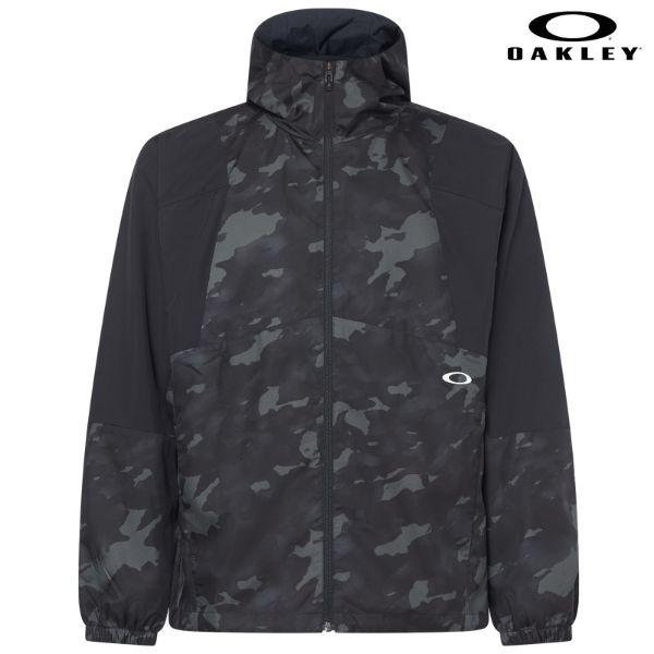 オークリー ウィンド メッシュジャケットブラックプリント OAKLEY ENHANCE WIND M...