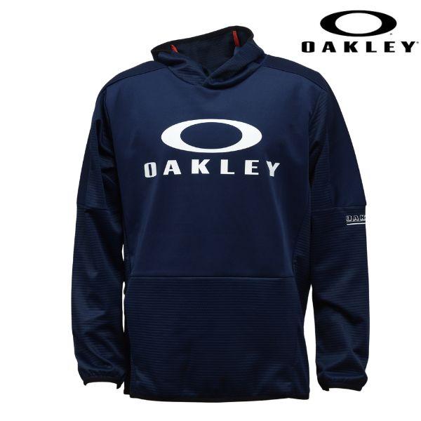 オークリー 防風 フリース フーディ パーカー スウェット ネイビー OAKLEY STRIKING...