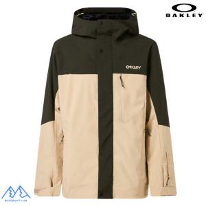 オークリー スキージャケット スキーウェア カーキ ベージュ OAKLEY TNP TBT Shell Jacket HUMUS / NEW DARK BRUSH FOA404736 9WS｜msp-net