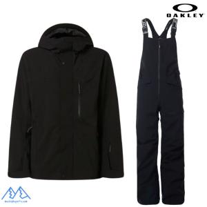 オークリー スキーウェア シェルウェア セットアップ ブラック OAKLEY TNP TBT Shell Jacket TNP Shell BIB BLACKOUT FOA404736 FOA400939 02E｜msp-net