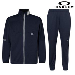 オークリー トレーニング ウェア 上下セット ネイビー OAKLEY Enhance Tech Jersey Jacket & Pants 13.0 Blue Indigo  FOA405096-FOA405207-68D｜msp-net