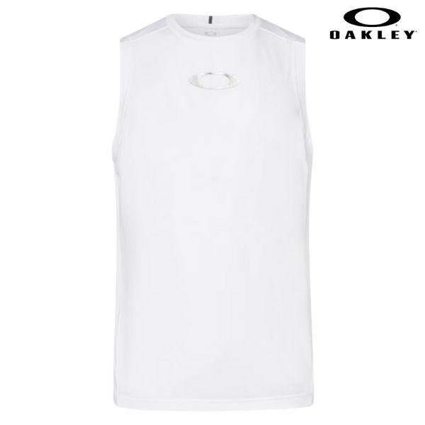 オークリー タンクトップ ノースリーブ シャツ 接触冷感 ホワイト OAKLEY Tech Cold...