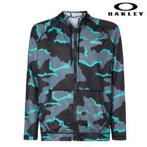 オークリー ラッシュガード 長袖 フルジップ フーディー