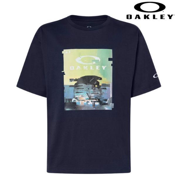 オークリー Tシャツ ネイビー OAKLEY Enhance Qdc SS Tee Icon 2.0...