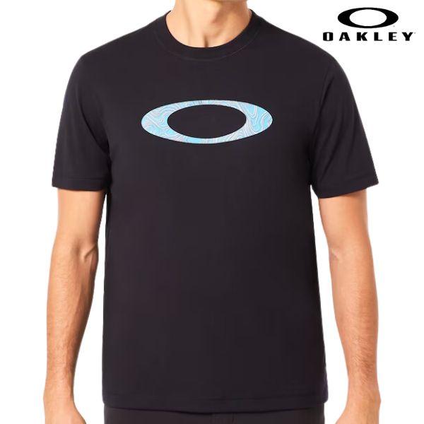 オークリー Tシャツ ブラック アイコンロゴ 吸汗速乾 UVカット OAKLEY Mtl Ellip...