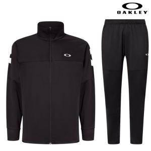 オークリー トレーニング ウェア 上下セット ブラック OAKLEY Enhance Tech Jersey Jacket & Pants 13.7 Blackout FOA405786-FOA405841-02E｜msp-net